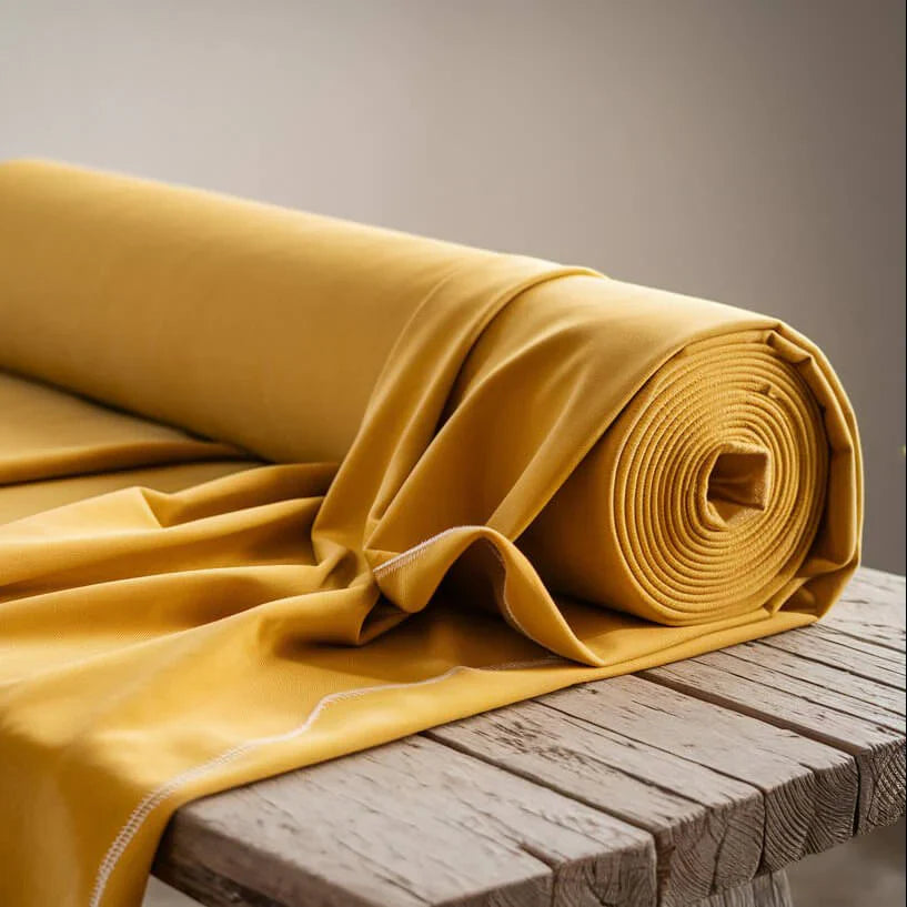 Gelbe polsterstoffe